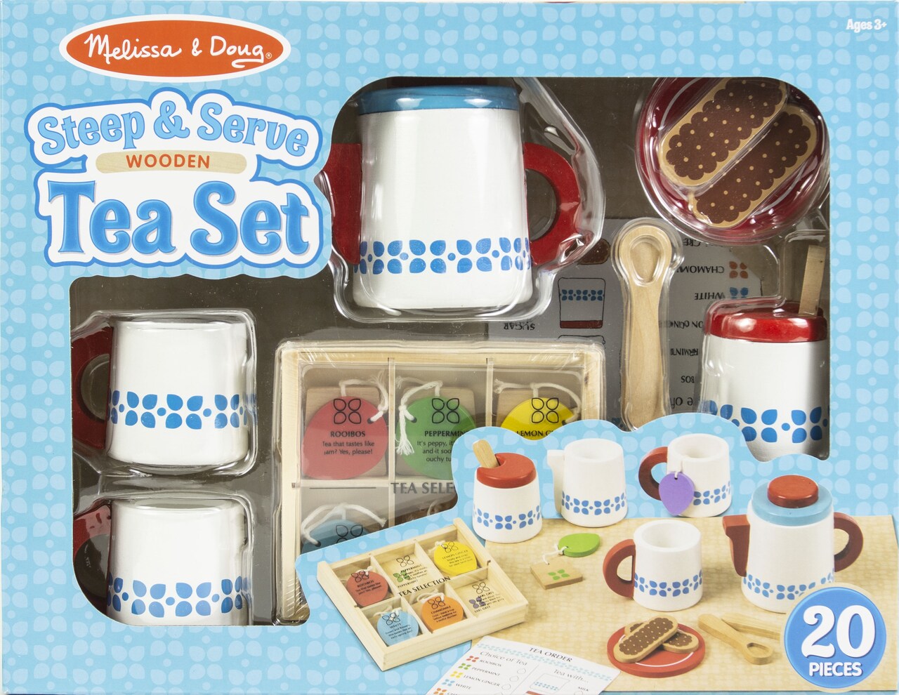 Melissa Doug Wooden Steep Serve Tea Set Michaels